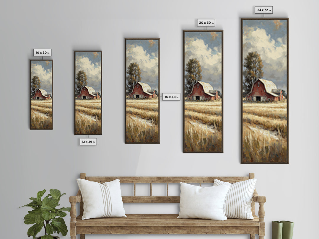 Country Lane with Flickering Sunlight Canvas Print, Impressionist Art, Floral Print, Living Room Decor, Impression, IMP-1x3-58