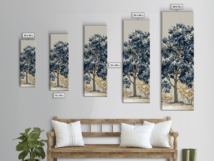 Apple Tree in Summer Orchard Canvas Print, Impressionist Art, Wall Decor, Living Room Decor, Impression, Horizontal Wall Art, IMP-1x3-77