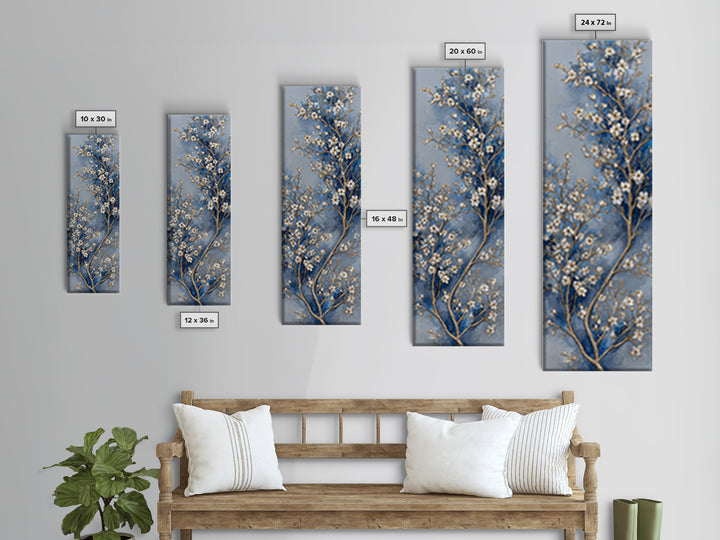 Spring Orchard with Blossoming Trees Canvas Print, Impressionist Art, Wall Art, Living Room Decor, Oil Painting, Impression, IMP-1x3-90