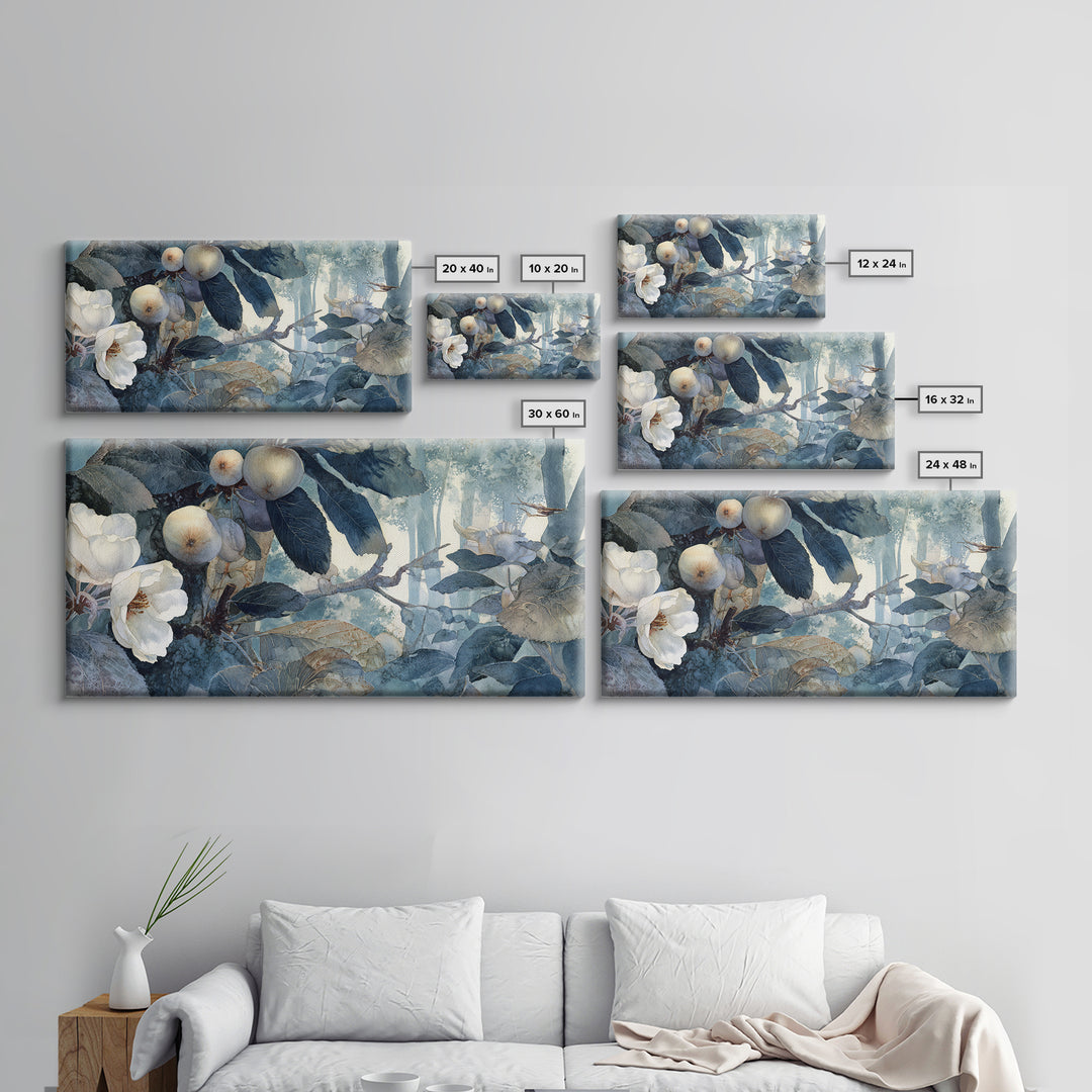 Apple Tree in Summer Orchard Canvas Print, Impressionist Art, Textured Wall Art, Living Room Decor, Fine Art, Impression, IMP-2x1-61