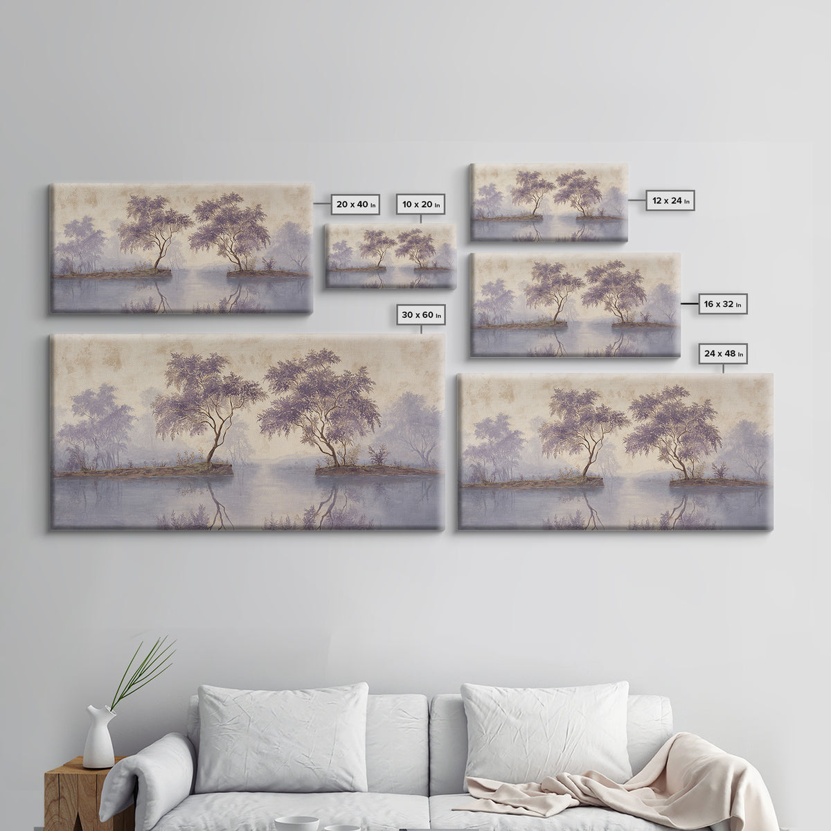 Garden Path Covered Canvas Print, Impressionist Art, Living Room Decor, Oil Painting, Impression, Abstract Painting, IMP-2x1-94