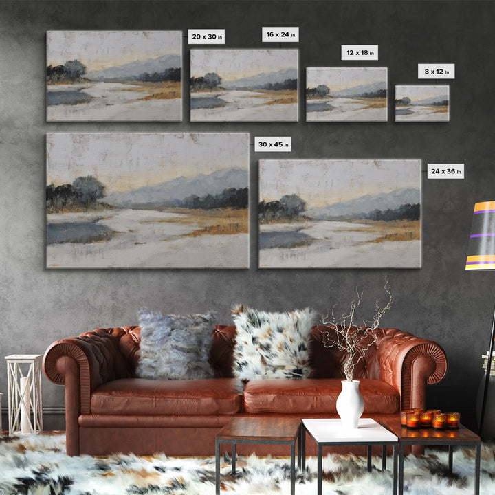 Dancers Suggested by Soft Moving Brushwork Canvas Print, Impressionist Art, Horizontal Wall Art, Living Room Decor, Impression, IMP-3x2-91