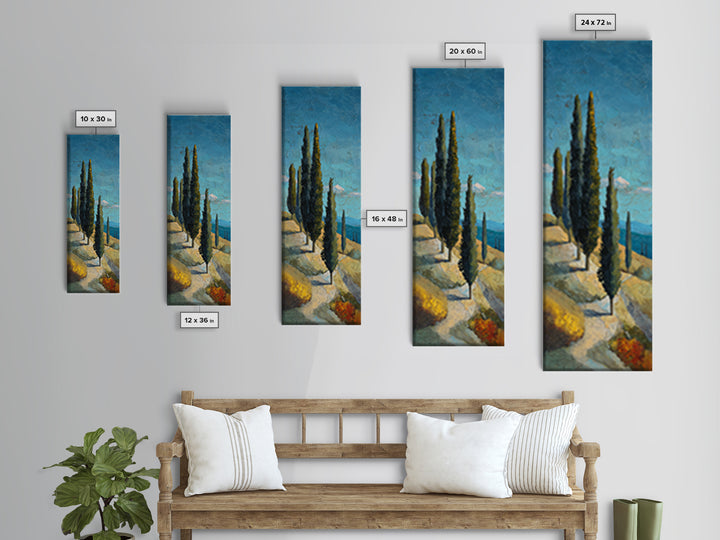 Terra Cotta Pot Canvas Print, Italian Villa Art, Living Room Art, Living Room Decor, Oil Painting, Villa, Neutral Decor, IVA-1x3-82