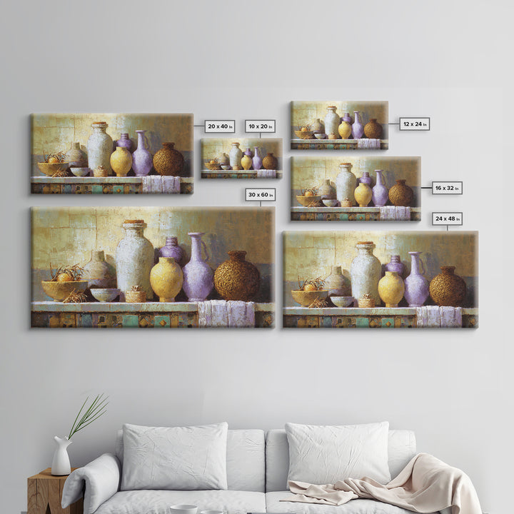 Renaissance Inspired Portrait with Modern Softness Canvas Print, Italian Villa Art, Boho Decor, Living Room Decor, Villa, IVA-2x1-86
