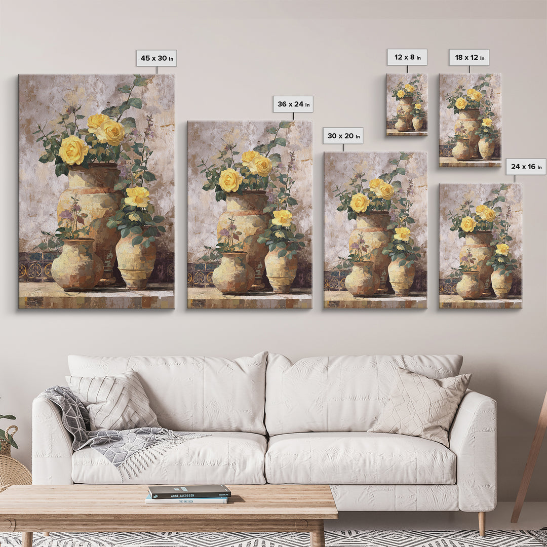 Italian Villa Garden Urn Canvas Print, Italian Villa Art, Art Print, Living Room Decor, Fine Art, Villa, Printable Art, IVA-2x3-62
