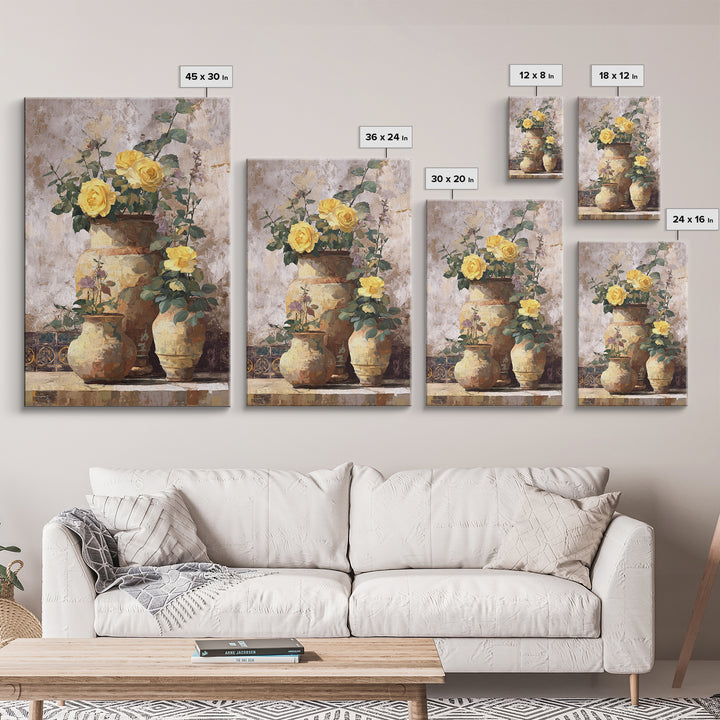 Italian Villa Garden Urn Canvas Print, Italian Villa Art, Art Print, Living Room Decor, Fine Art, Villa, Printable Art, IVA-2x3-62