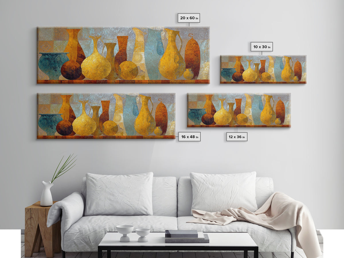 Venetian Canal Reflection Without City Crowd Canvas Print, Italian Villa Art, Gallery Wall Set, Living Room Decor, Villa, IVA-3x1-12