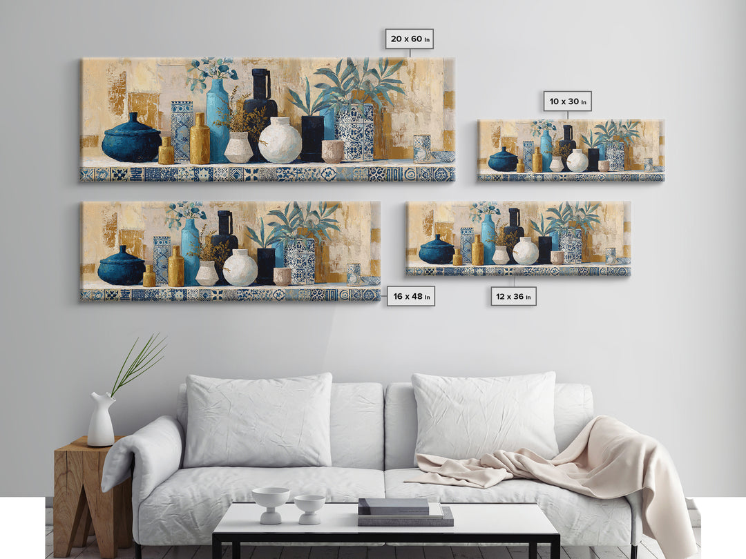 Renaissance Inspired Portrait with Modern Softness Canvas Print, Italian Villa Art, Oil Painting, Living Room Decor, Villa, IVA-3x1-82