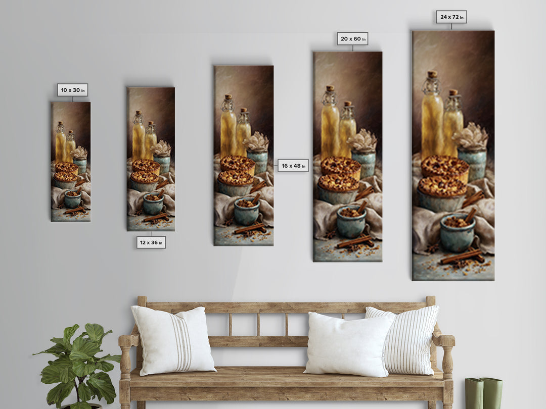 Apple Pie Cooling Canvas Print, Kitchen Art, Contemporary Art, Kitchen Decor, Fine Art, Kitchen, Kitchen Wall Art, KIT-1x3-44