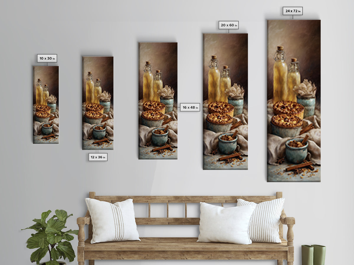 Apple Pie Cooling Canvas Print, Kitchen Art, Contemporary Art, Kitchen Decor, Fine Art, Kitchen, Kitchen Wall Art, KIT-1x3-44