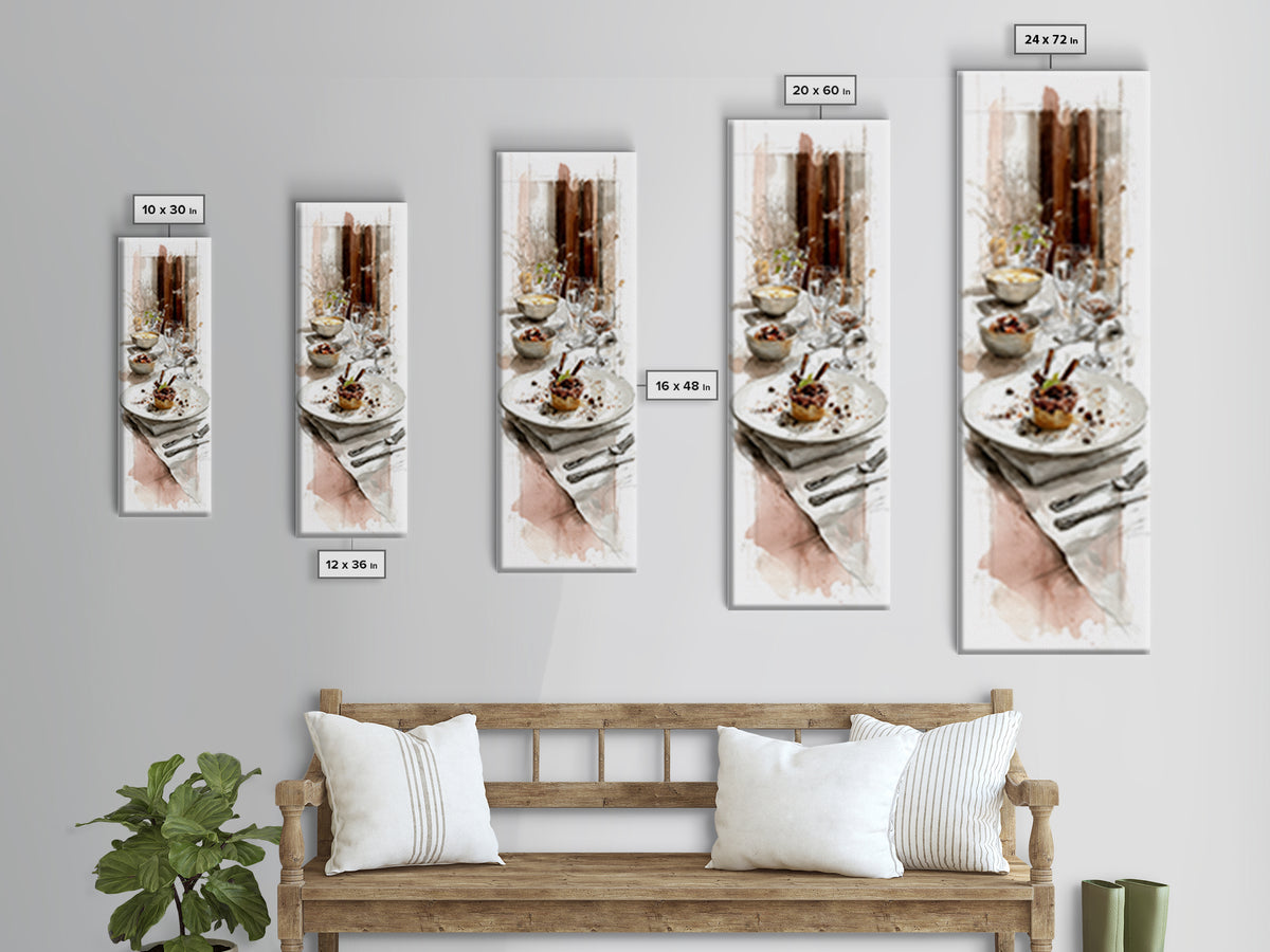 Apple Pie Cooling Framed Canvas Print, Kitchen Art, Kitchen Decor, Fine Art, Kitchen, Kitchen Art Print, Bar Cart Decor, KIT-1x3-92