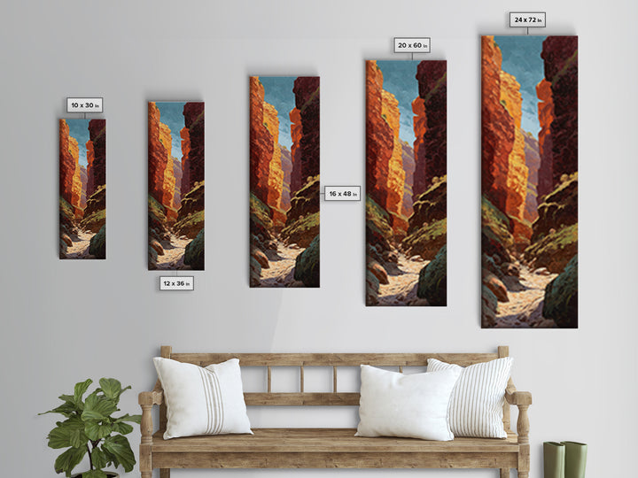 Rocky Scottish Highland Canvas Print, Landscape Art, Wall Decor, Living Room Decor, Fine Art, Horizon, Digital Print, LAN-1x3-77