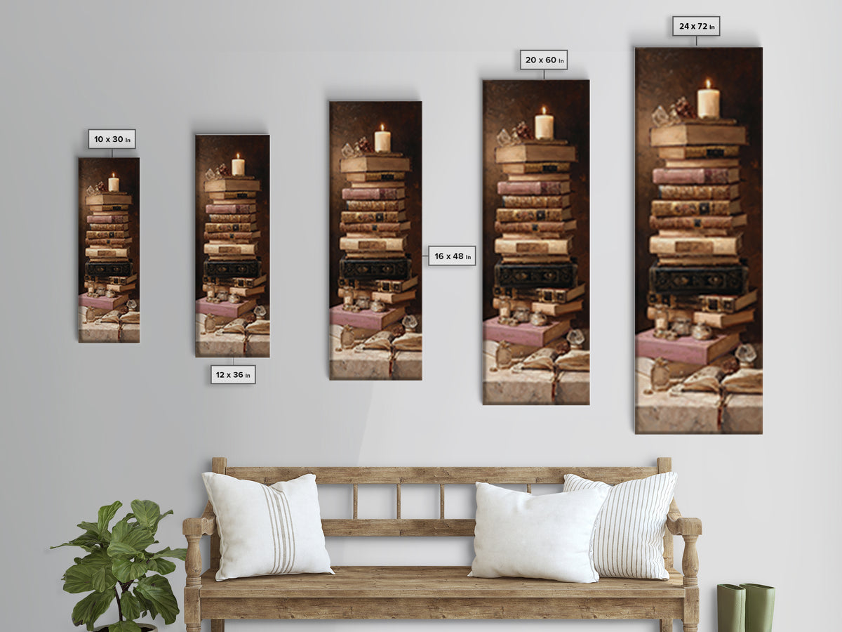 Ancient Book with Brass Clasps Canvas Print, Library Art, Modern Decor, Library Decor, Fine Art, Archive, Wall Decor, LIB-1x3-49
