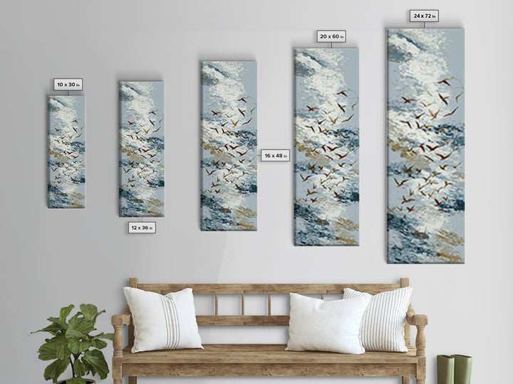 Single Line Bird Canvas Print, Line Art, Living Room Art, Living Room Decor, Abstract Art, Line, Art Print, Textured Painting, LIN-1x3-23