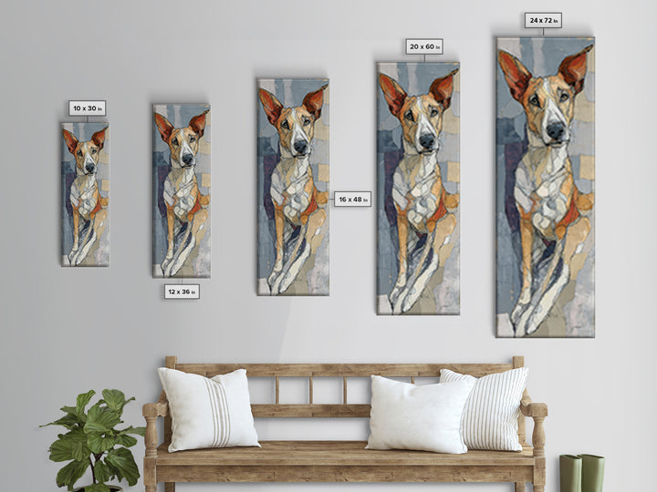 Continuous Line Dog Portrait Canvas Print, Line Art, Minimalist Wall Art, Living Room Decor, Fine Art, Line, Fine Art Print, LIN-1x3-73
