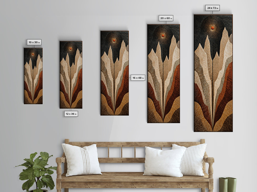 Black Line Mountains Canvas Print, Line Art, Home Decor, Living Room Decor, Fine Art, Line, Modern Wall Art, Boho Wall Decor, LIN-1x3-94
