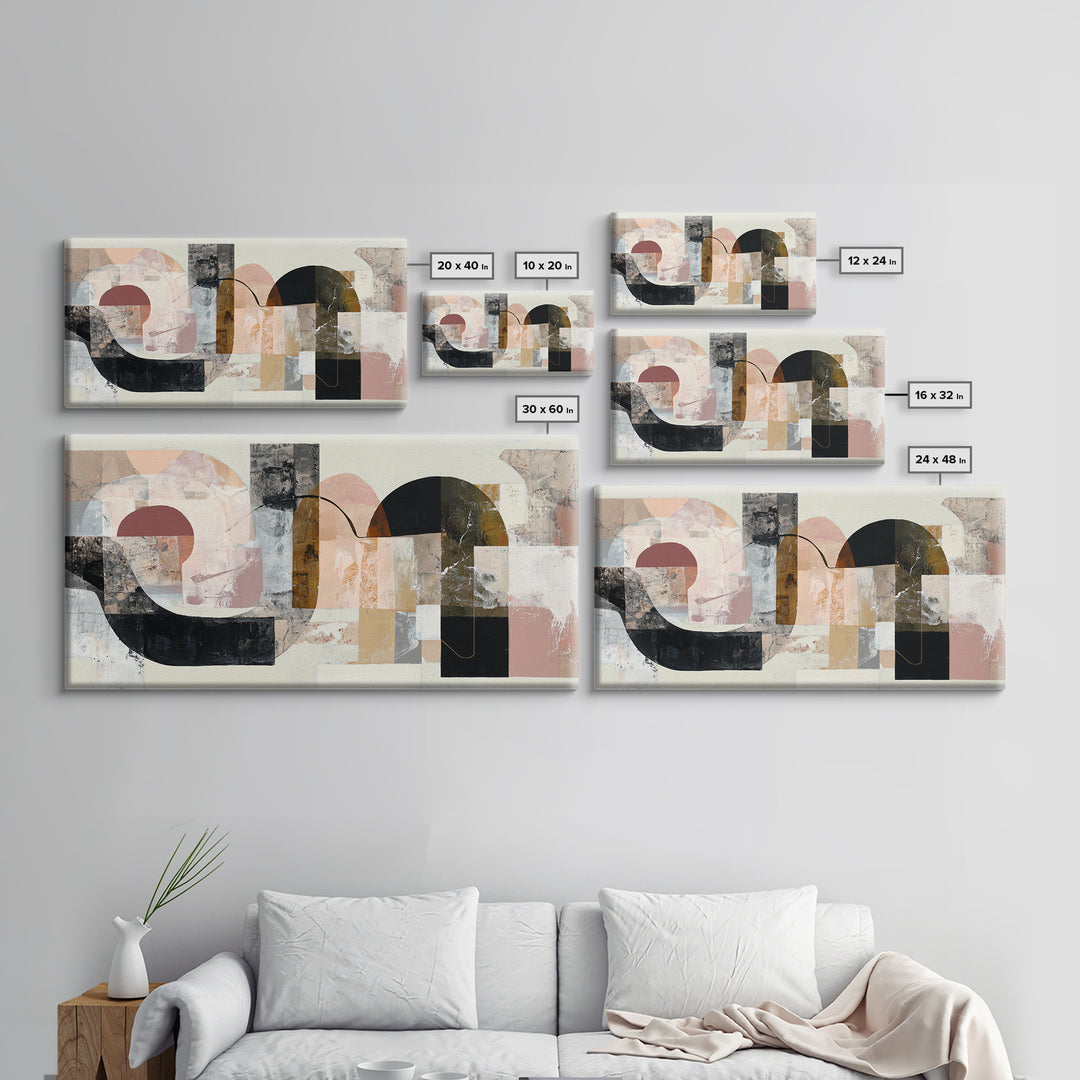 Two Hands Nearly Touching Canvas Print, Line Art, Minimalist Wall Art, Living Room Decor, Abstract Art, Line, Fine Art Print, LIN-2x1-49