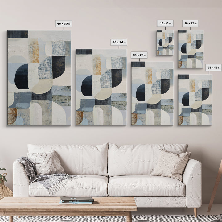 Line Art Shell and Coastal Forms Canvas Print, Line Art, Living Room Wall Art, Living Room Decor, Abstract Art, Line, LIN-2x3-23