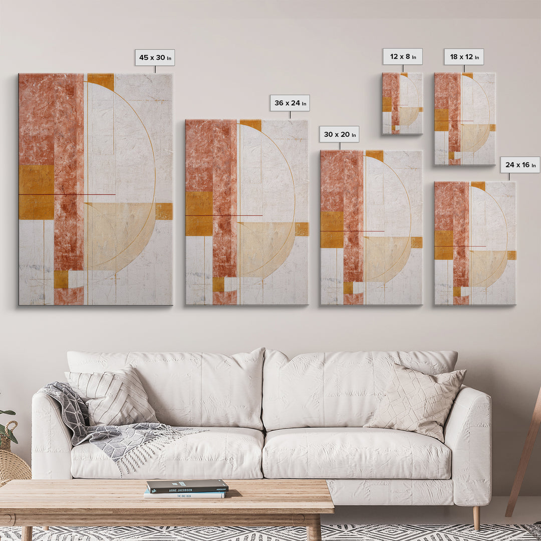 Minimal Angel Wing Contour Framed Canvas Print, Line Art, Gallery Wall Art, Living Room Decor, Abstract Art, Line, LIN-2x3-53