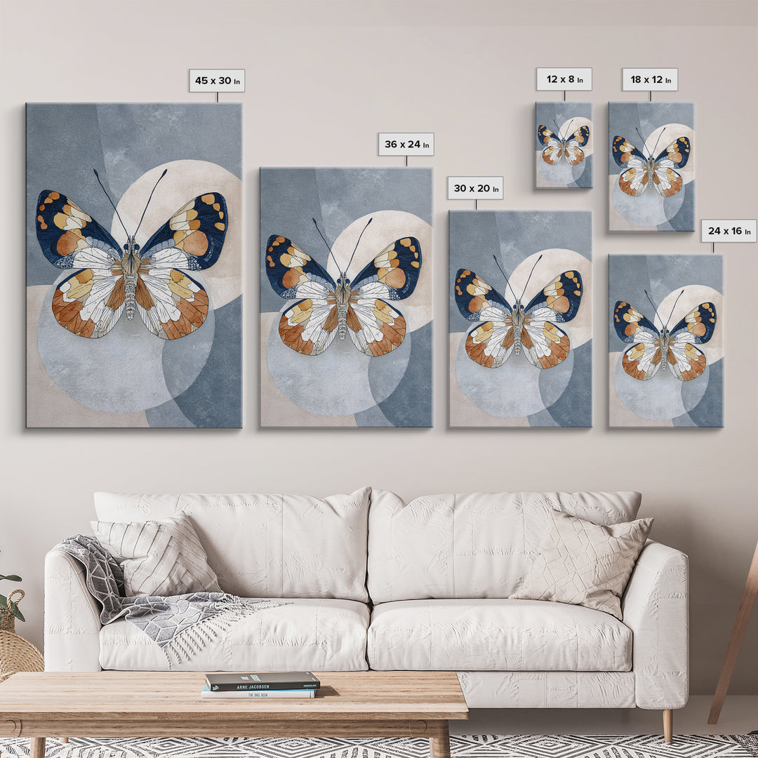 Line Art Butterfly Canvas Print, Line Art, Printable Art, Living Room Decor, Abstract Art, Line, Gallery Wall Art, LIN-2x3-54