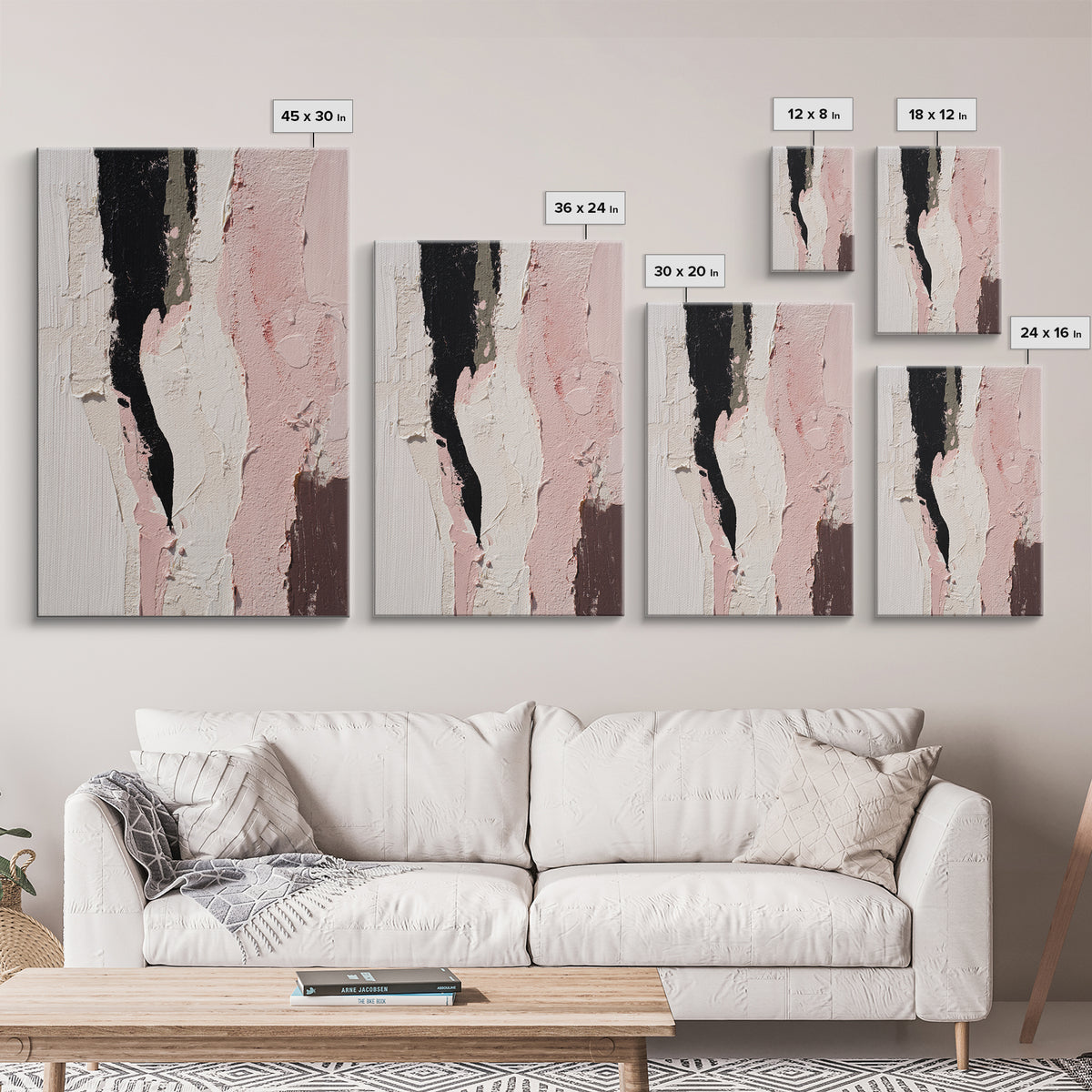 Minimal Angel Wing Contour Canvas Print, Line Art, Minimalist Art, Living Room Decor, Abstract Art, Line, Minimalist Decor, LIN-2x3-77