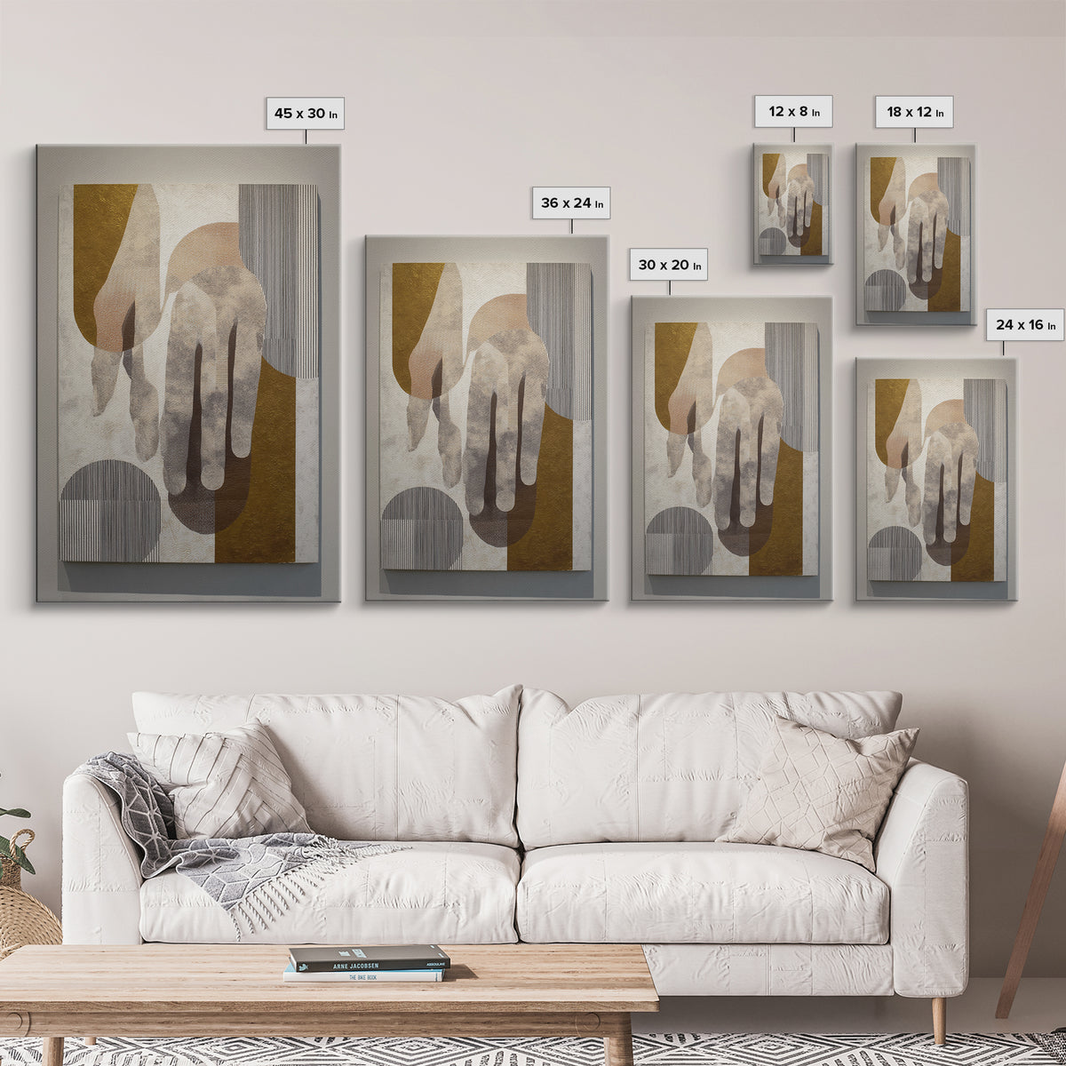 Two Hands Nearly Touching Framed Canvas Print, Line Art, Aesthetic Prints, Living Room Decor, Fine Art, Line, Wall Art, LIN-2x3-85