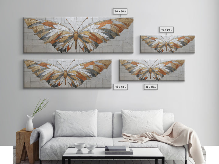Line Art Butterfly Canvas Print, Line Art, Minimalist Decor, Living Room Decor, Fine Art, Line, Boho Wall Art, Wall Art Print, LIN-3x1-62