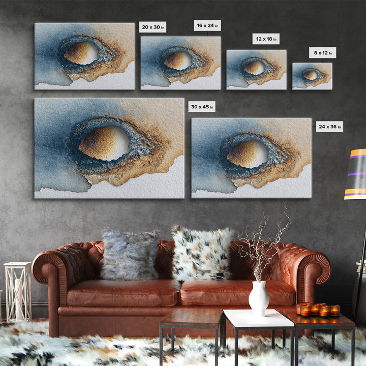 Minimal Eyes and Nose Composition Canvas Print, Line Art, Gallery Wall Set, Living Room Decor, Abstract Art, Line, LIN-3x2-42