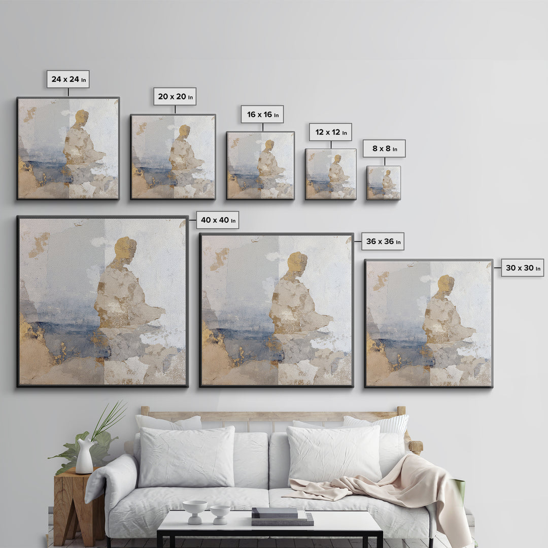 Oversized Line Figure Canvas Print, Living Room Art, Gallery Decor, Living Room Decor, Fine Art, Living, Wall Art, Home Decor, LIR-1x1-17