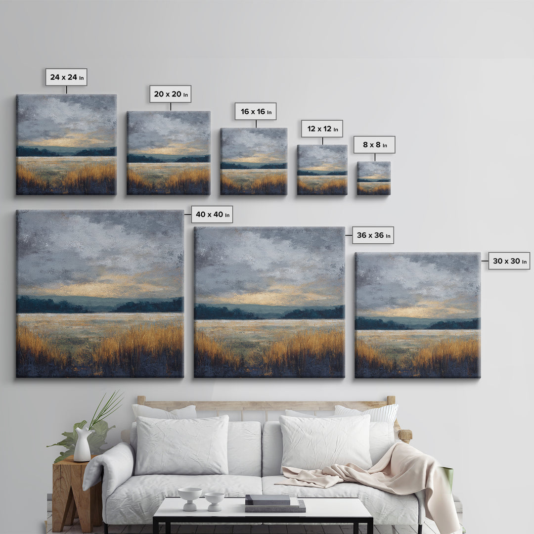 Quiet Meadow Landscape Canvas Print, Living Room Art, Fine Art Print, Living Room Decor, Fine Art, Living, Wall Decor, LIR-1x1-95