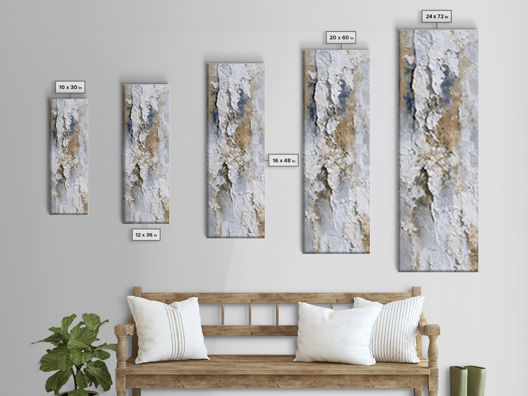 Textured Plaster Abstract Canvas Print, Living Room Art, Art, Living Room Decor, Fine Art, Living, Art Nouveau, Abstract Art, LIR-1x3-17