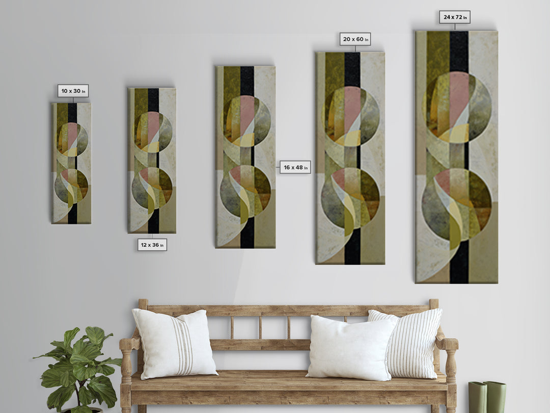 Abstract Organic Shapes Canvas Print, Living Room Art, Art Nouveau, Living Room Decor, Abstract Art, Living, Modern Wall Art, LIR-1x3-27