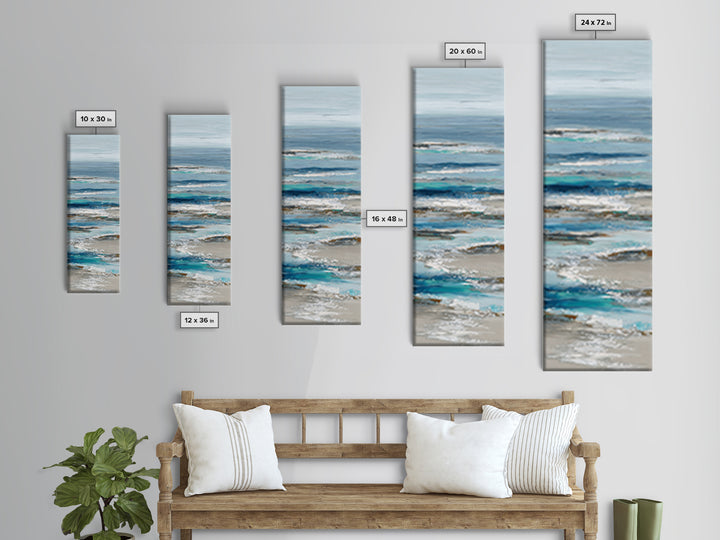Coastal Aerial Shoreline Framed Canvas Print, Living Room Art, Pet Portraits, Living Room Decor, Living, Neutral Decor, LIR-1x3-47