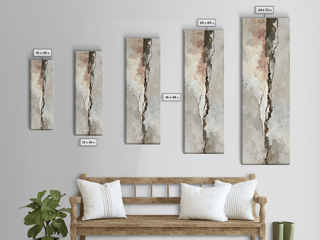 Oversized Line Figure Framed Canvas Print, Living Room Art, Textured Painting, Living Room Decor, Fine Art, Living, LIR-1x3-53