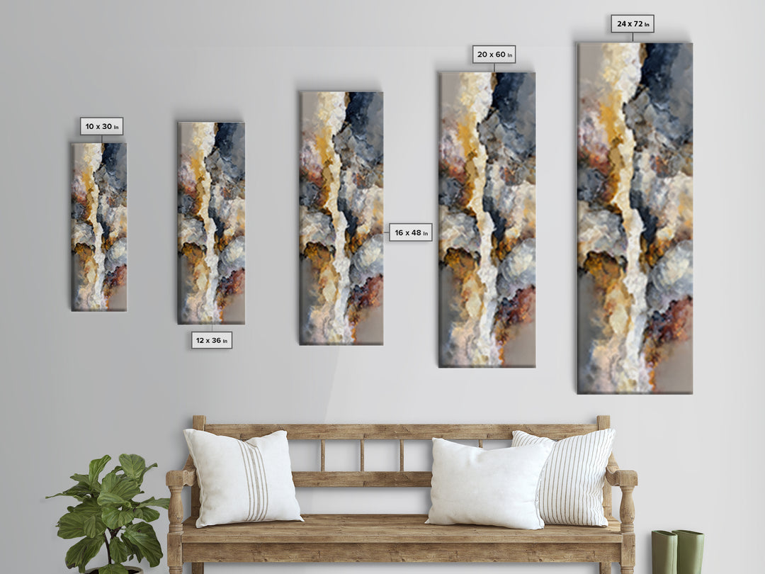 Large Statement Abstract Framed Canvas Print, Living Room Art, Painting, Living Room Decor, Abstract Art, Living, Bedroom Decor, LIR-1x3-61
