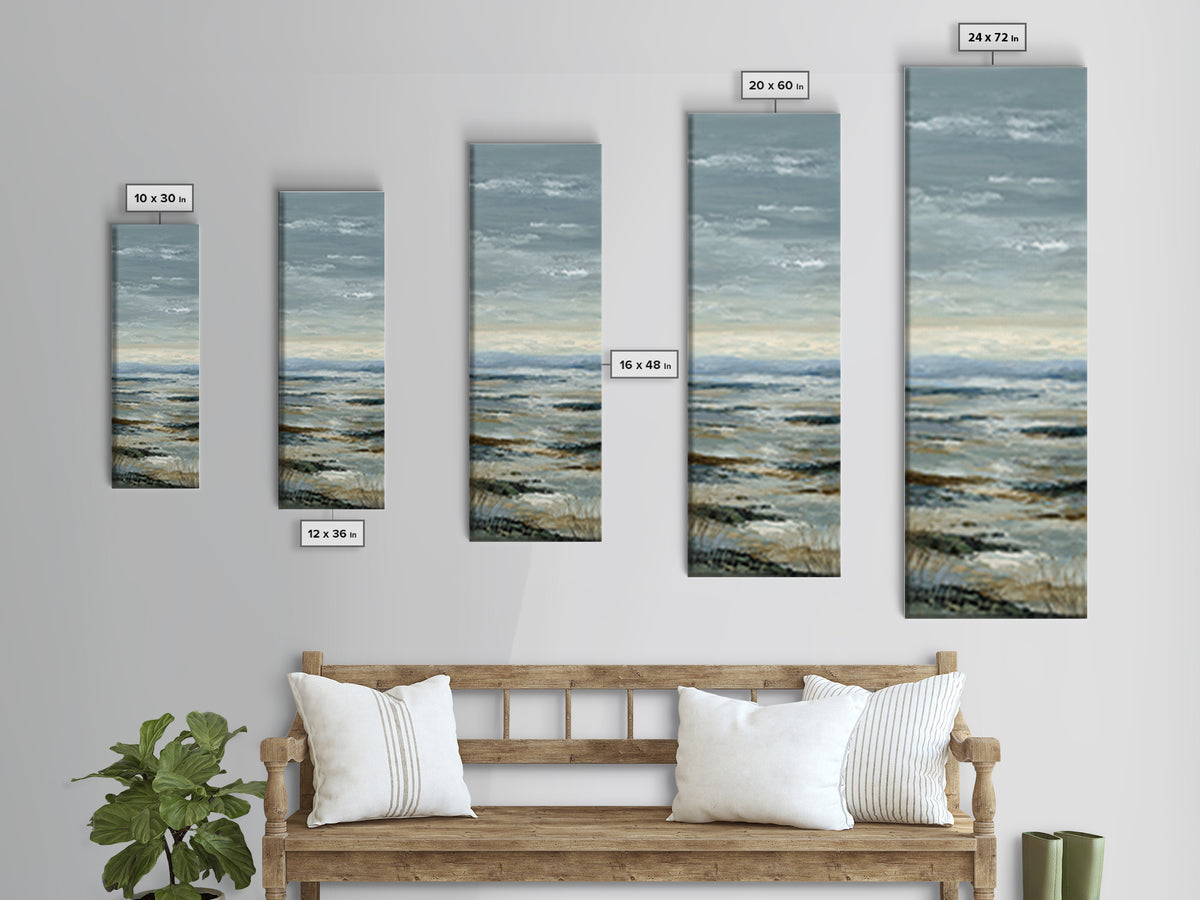Modern Landscape with Expansive Calm Sky Canvas Print, Living Room Art, Bedroom Wall Art, Living Room Decor, Fine Art, Living, LIR-1x3-63