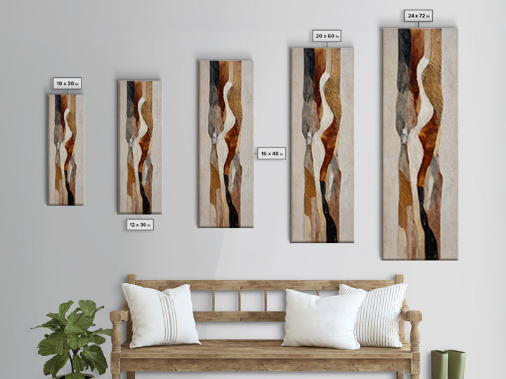 Monochrome Stone Texture Abstraction Canvas Print, Living Room Art, Printable Art, Living Room Decor, Abstract Art, Living, LIR-1x3-81