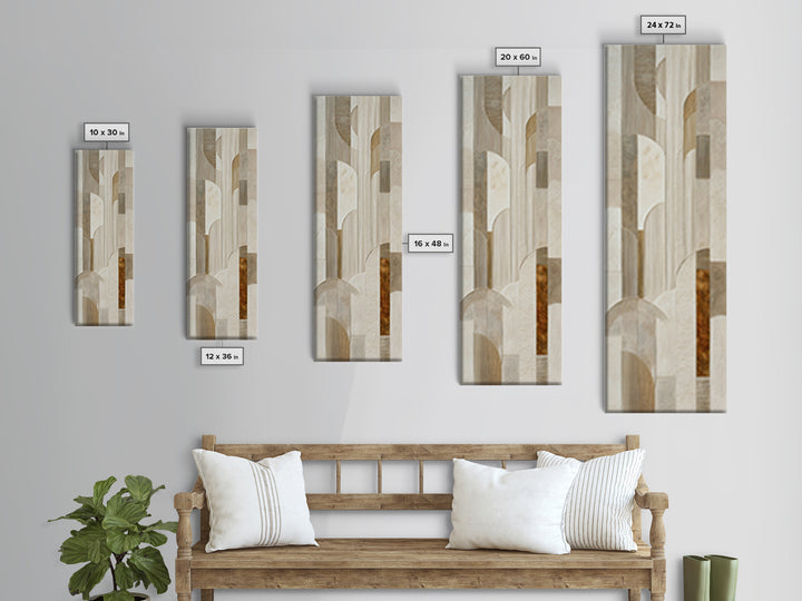 Textured Plaster Abstract Canvas Print, Living Room Art, Living Room Wall Art, Living Room Decor, Abstract Art, Living, LIR-1x3-89