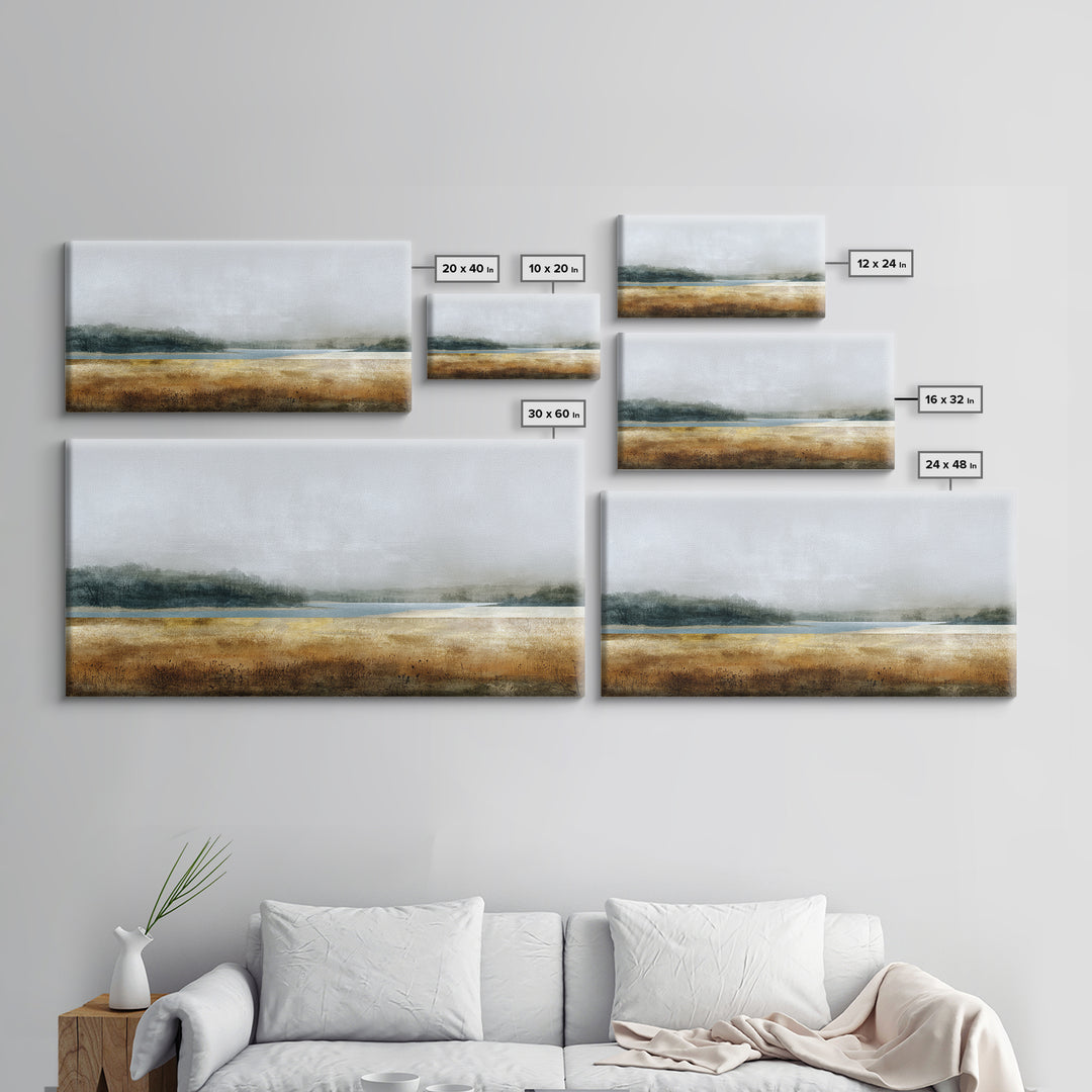 Minimal Scandinavian Forest Canvas Print, Living Room Art, Mid Century Modern, Living Room Decor, Living, Abstract Wall Art, LIR-2x1-57