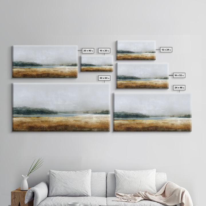 Minimal Scandinavian Forest Canvas Print, Living Room Art, Mid Century Modern, Living Room Decor, Living, Abstract Wall Art, LIR-2x1-57