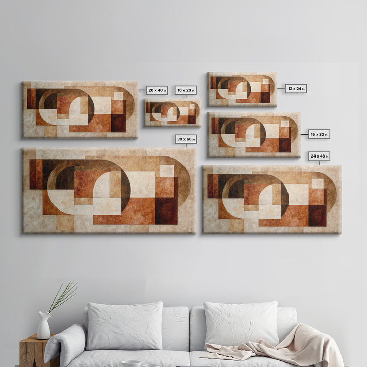Monochrome Stone Texture Abstraction Framed Canvas Print, Living Room Art, Oil Painting, Living Room Decor, Fine Art, Living, LIR-2x1-65