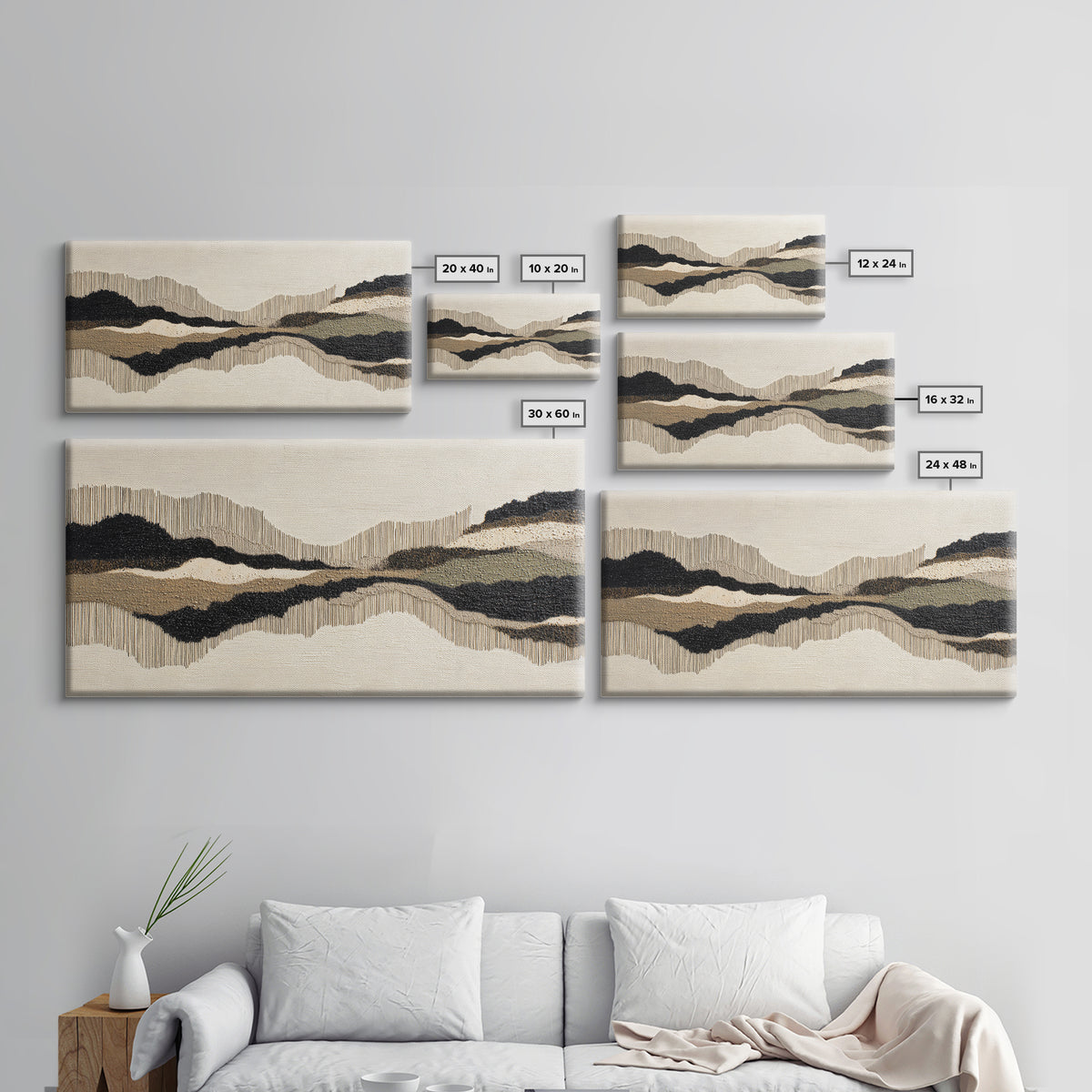 Oversized Line Figure Framed Canvas Print, Living Room Art, Bedroom Decor, Living Room Decor, Living, Bedroom Wall Art, LIR-2x1-85