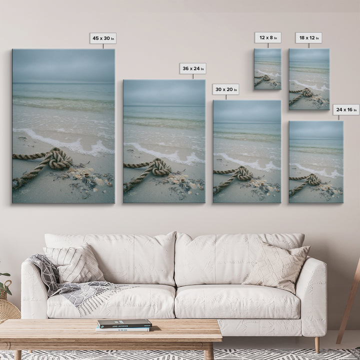 Moody Seascape for Dramatic Focal Point Canvas Print, Living Room Art, Wall Art, Living Room Decor, Oil Painting, Living, LIR-2x3-14