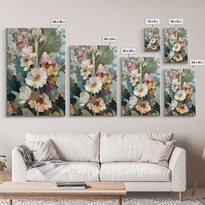 Large Floral Still Life Framed Canvas Print, Living Room Art, Oil Painting, Living Room Decor, Fine Art, Living, Boho Wall Art, LIR-2x3-41