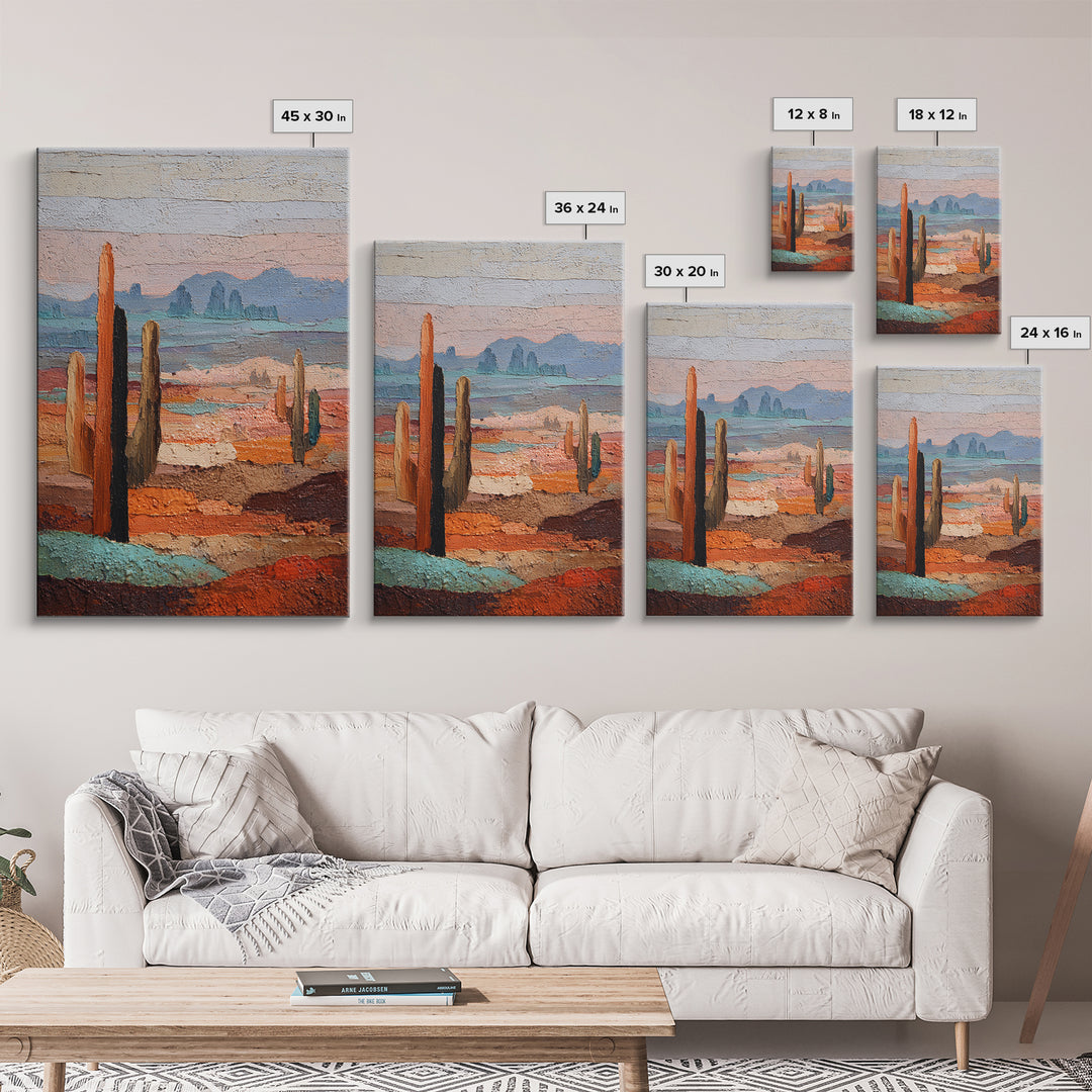 Earthy Desert Landscape Framed Canvas Print, Living Room Art, Luxury Decor, Living Room Decor, Fine Art, Living, Home, LIR-2x3-44