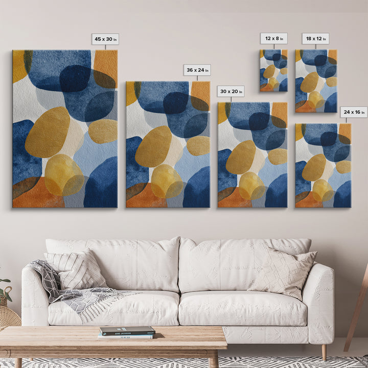 Gold Accented Abstract Brushwork Canvas Print, Living Room Art, Printable, Living Room Decor, Fine Art, Living, Printable Art, LIR-2x3-70