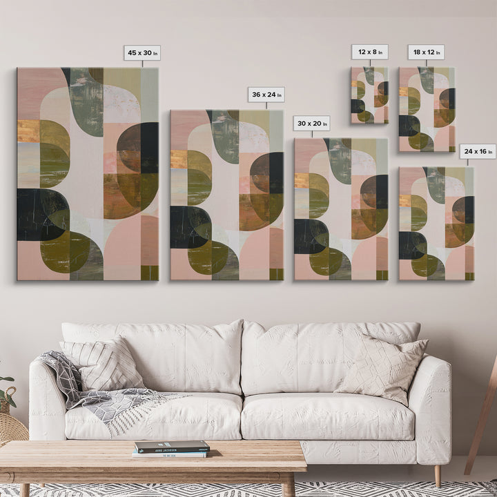 Abstract Organic Shapes Canvas Print, Living Room Art, Apartment Decor, Living Room Decor, Fine Art, Living 471, Piece Wall Art, LIR-2x3-71