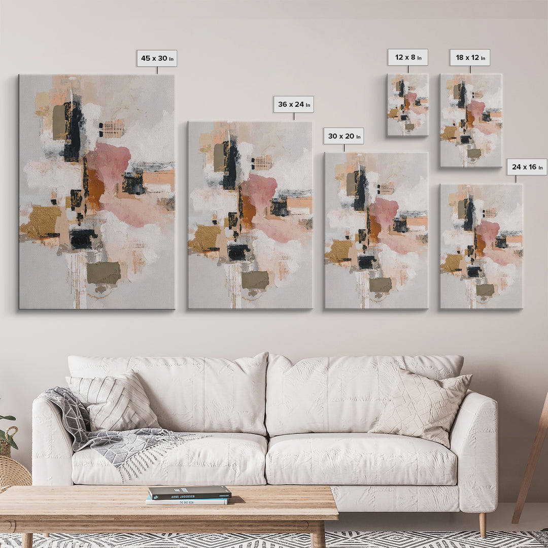 Large Statement Abstract Canvas Print, Living Room Art, Mid Century Modern, Living Room Decor, Abstract Art, Living, LIR-2x3-9