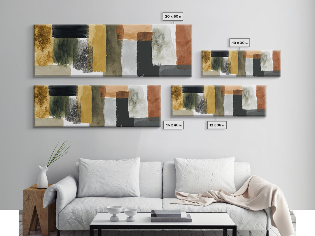 Bold Color Field Canvas Print, Living Room Art, Modern Wall Art, Living Room Decor, Fine Art, Living, Textured Painting, LIR-3x1-20