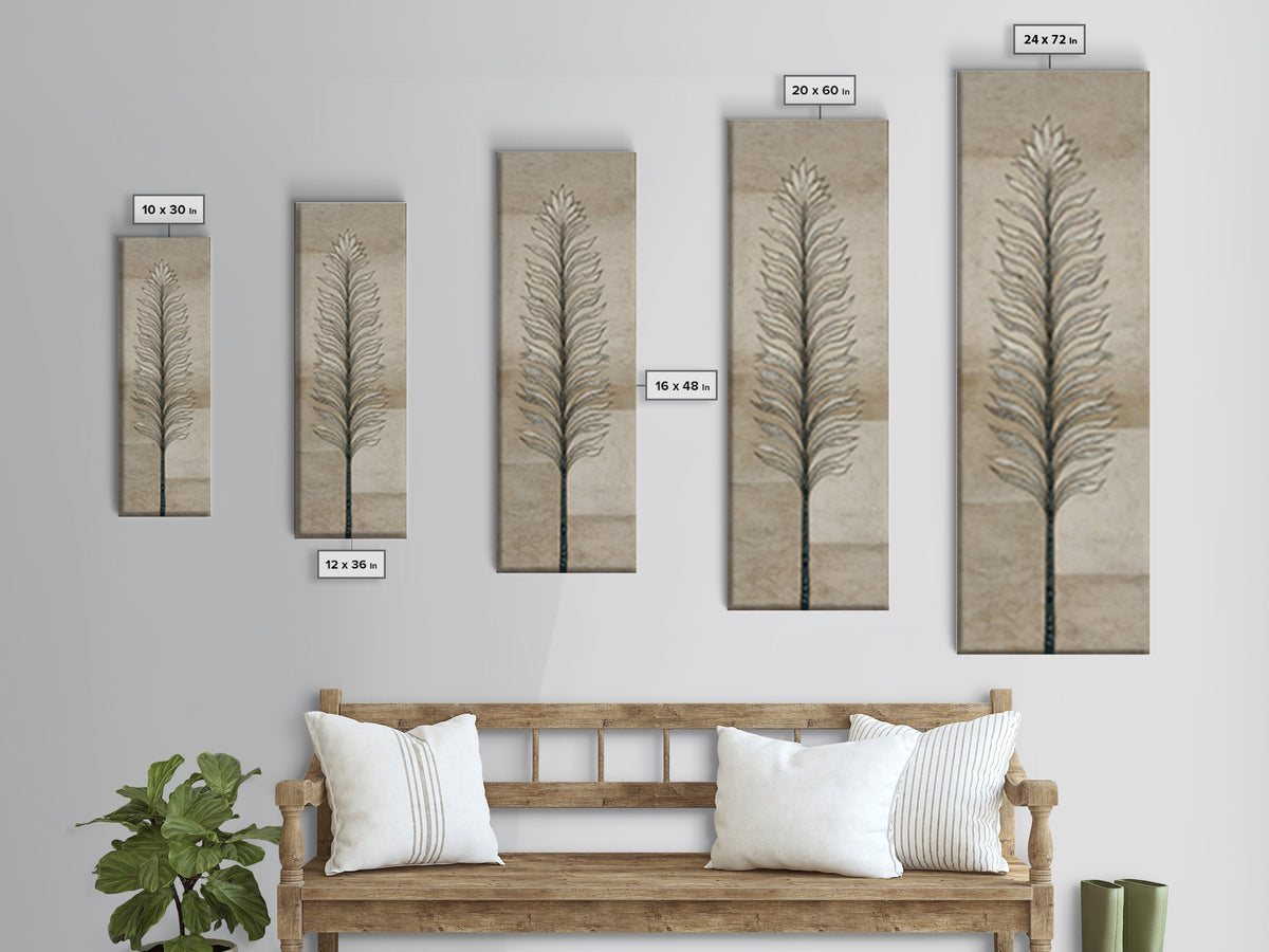 Minimal Line Drawing of Scales and Laurel Framed Canvas Print, Law Office Art, Lawyer Gift, Office Decor, Abstract Art, Counsel, LOA-1x3-70